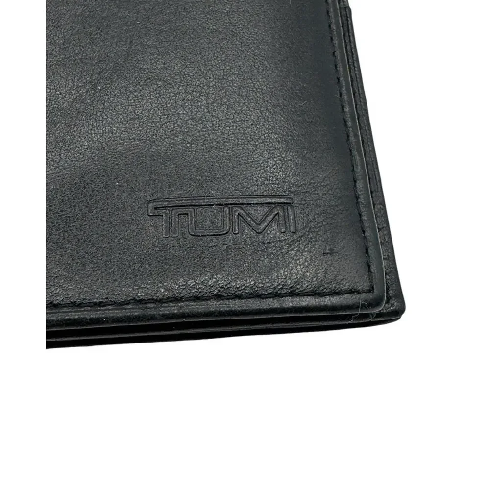 Tumi Delta SLG Ultimate Travel Organizer Wallet Black Napa Leather Card Holder